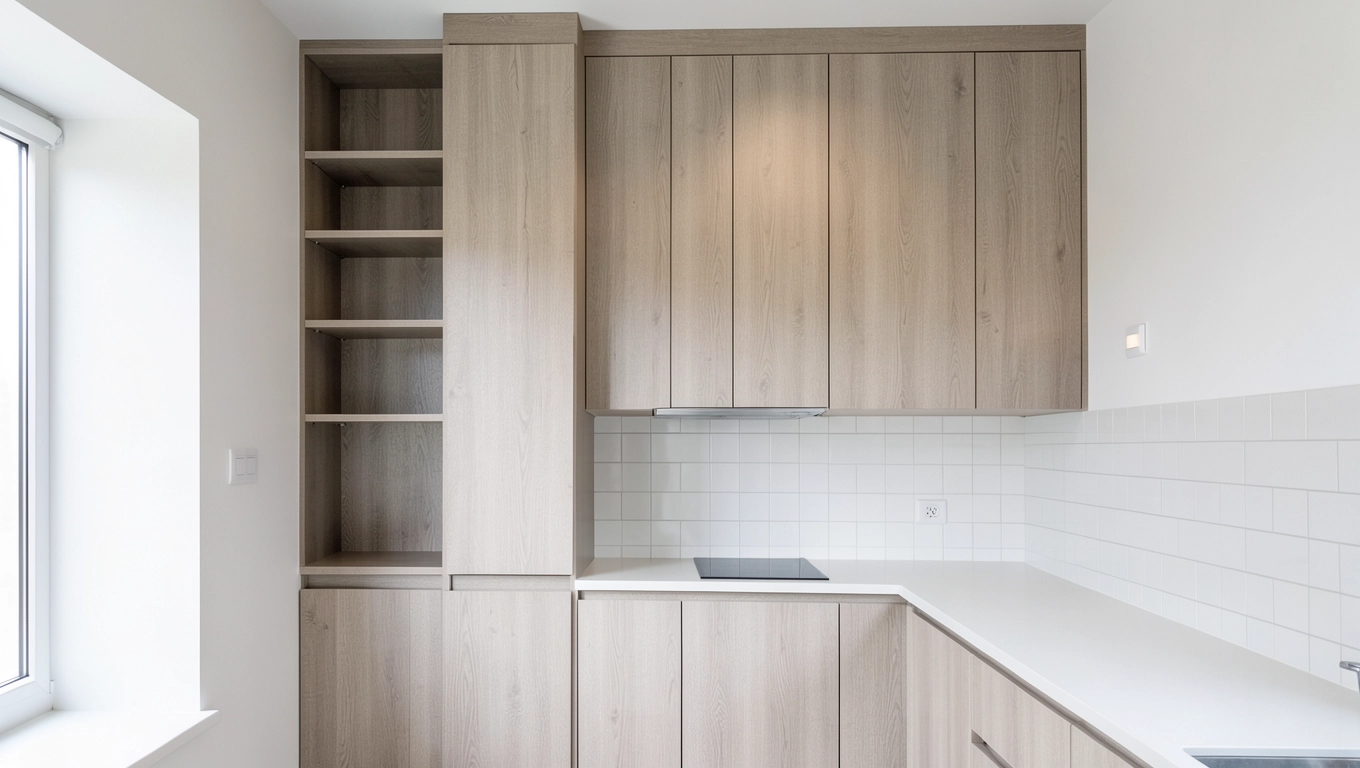 Zalety i wady szafek kuchennych montowanych do sufitu w bloku