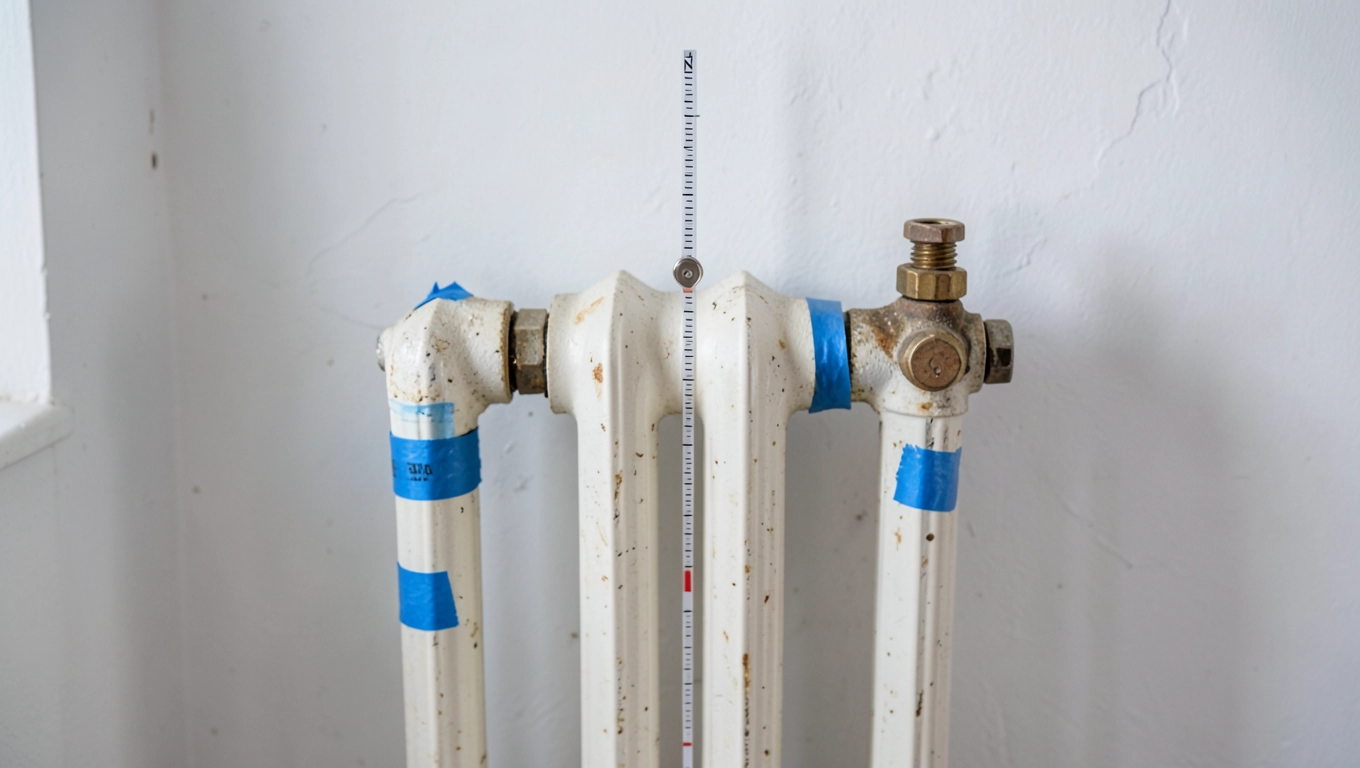 Zmierzenie istniejącego grzejnika przed wymianą