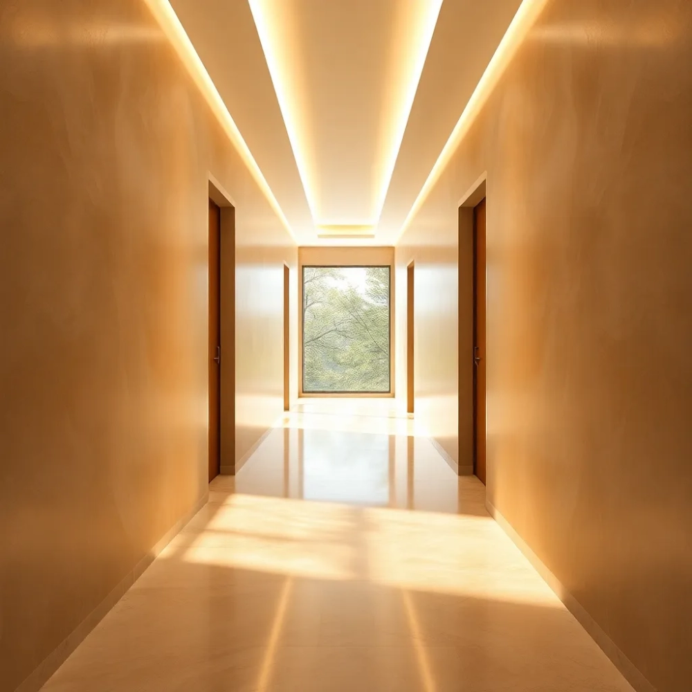 Żywica na ściany w przedpokoju